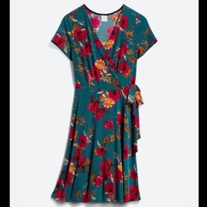 Kaileigh Arnett Faux Wrap Knit Dress NWT